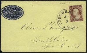 Sale 996, Lot 3267, 1857 3c Perforated Issue - Type IV