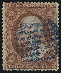 Sale 996, Lot 3272, 1857 3c Perforated Issue - Type IV