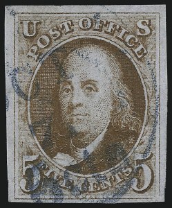 Sale 997, Lot 5085, 5c 1847 Issue (Scott 1 and shades)