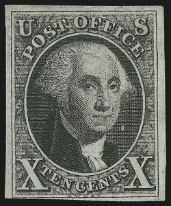 Sale 997, Lot 5086, 10c 1847 Issue (Scott 2)