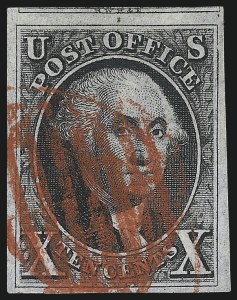 Sale 997, Lot 5088, 10c 1847 Issue (Scott 2)
