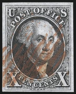 Sale Number 997, Lot Number 5089, 10c 1847 Issue (Scott 2)