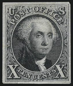 Sale 997, Lot 5111, 1875 Reproduction of 1847 Issue (Scott 3-4)