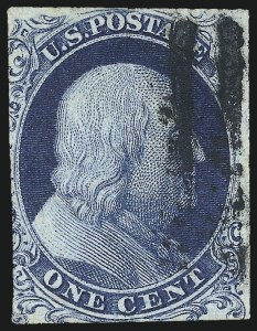 Sale 997, Lot 5120, 1c 1851-56 Issue (Scott 5-9)