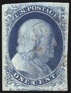 Sale 997, Lot 5128, 1c 1851-56 Issue (Scott 5-9)