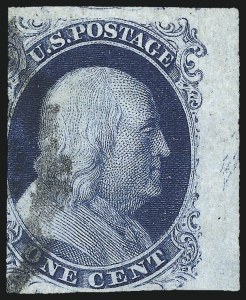 Sale 997, Lot 5132, 1c 1851-56 Issue (Scott 5-9)