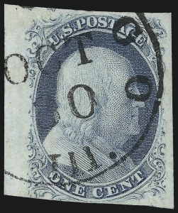 Sale 997, Lot 5136, 1c 1851-56 Issue (Scott 5-9)