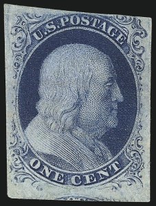 Sale 997, Lot 5142, 1c 1851-56 Issue (Scott 5-9)