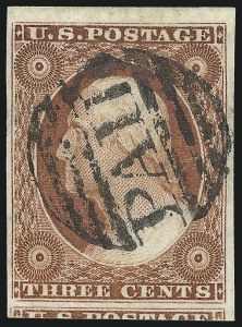 Sale 997, Lot 5148, 3c 1851-56 Issue (Scott 10-11A)