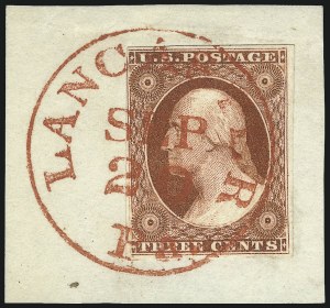 Sale 997, Lot 5149, 3c 1851-56 Issue (Scott 10-11A)