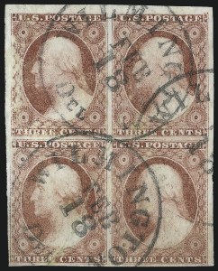Sale 997, Lot 5157, 3c 1851-56 Issue (Scott 10-11A)
