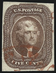 Sale 997, Lot 5168, 5c 1856 Issue (Scott 12)