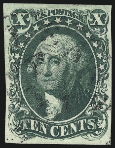 Sale 997, Lot 5179, 10c and 12c 1851-56 Issue (Scott 13-17)