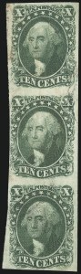 Sale 997, Lot 5182, 10c and 12c 1851-56 Issue (Scott 13-17)