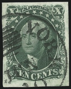 Sale 997, Lot 5184, 10c and 12c 1851-56 Issue (Scott 13-17)