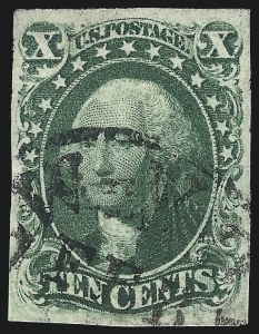 Sale 997, Lot 5203, 10c and 12c 1851-56 Issue (Scott 13-17)
