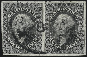 Sale 997, Lot 5211, 10c and 12c 1851-56 Issue (Scott 13-17)