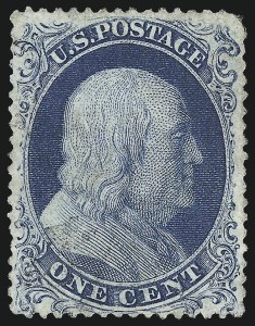 Sale 997, Lot 5219, 1c 1857-60 Issue (Scott 18-24)