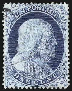 Sale 997, Lot 5232, 1c 1857-60 Issue (Scott 18-24)