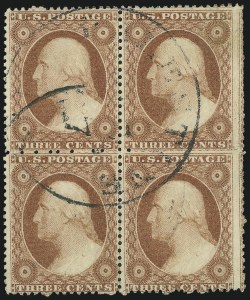 Sale 997, Lot 5239, 3c-5c 1857-60 Issue (Scott 25-30A)