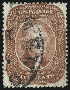 Sale 997, Lot 5243, 3c-5c 1857-60 Issue (Scott 25-30A)