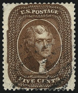Sale 997, Lot 5261, 3c-5c 1857-60 Issue (Scott 25-30A)
