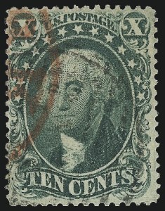 Sale 997, Lot 5268, 10c 1857-60 Issue (Scott 31-35)