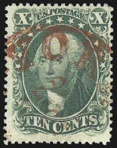Sale 997, Lot 5269, 10c 1857-60 Issue (Scott 31-35)
