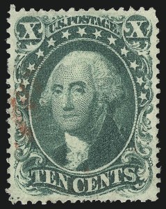Sale 997, Lot 5270, 10c 1857-60 Issue (Scott 31-35)