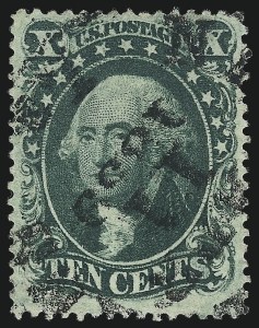 Sale 997, Lot 5273, 10c 1857-60 Issue (Scott 31-35)