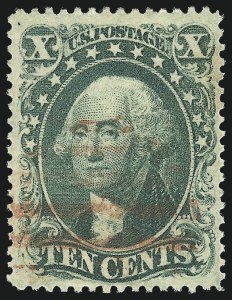 Sale 997, Lot 5274, 10c 1857-60 Issue (Scott 31-35)