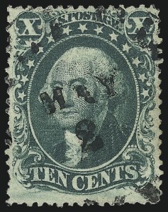 Sale 997, Lot 5278, 10c 1857-60 Issue (Scott 31-35)