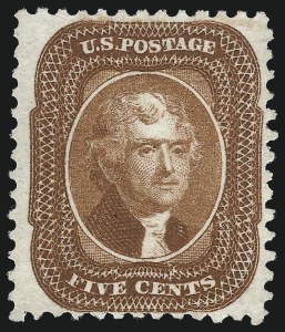 Sale 997, Lot 5303, 1875 Reprint of 1857-60 Issue (Scott 40-47)