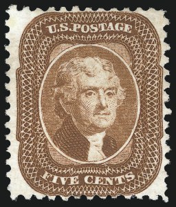 Sale 997, Lot 5306, 1875 Reprint of 1857-60 Issue (Scott 40-47)