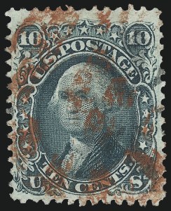 Sale 997, Lot 5389, 1867-68 Grilled Issue (E Grill - Scott 86-91)