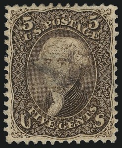 Sale 997, Lot 5397, 1867-68 Grilled Issue (F Grill - Scott 92-101)