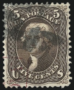 Sale 997, Lot 5398, 1867-68 Grilled Issue (F Grill - Scott 92-101)