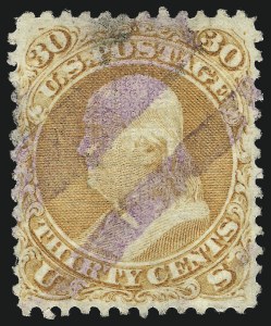Sale 997, Lot 5409, 1867-68 Grilled Issue (F Grill - Scott 92-101)