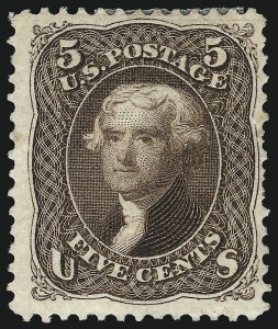 Sale 997, Lot 5421, 1875 Re-Issue of 1861-66 Issue (Scott 102-111)