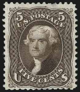 Sale 997, Lot 5422, 1875 Re-Issue of 1861-66 Issue (Scott 102-111)