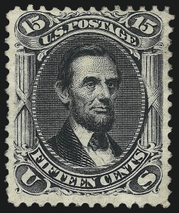 Sale 997, Lot 5430, 1875 Re-Issue of 1861-66 Issue (Scott 102-111)