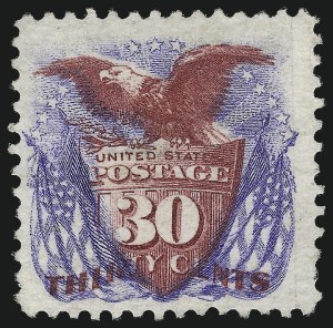 Sale 997, Lot 5527, 1875 Re-Issue of 1869 Pictorial Issue (Scott 123-133a)