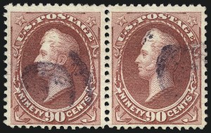 Sale 997, Lot 5570, 1870-71 National Bank Note Co. Ungrilled Issue (Scott 145-155), 90c Carmine (155) Sale 997, Lot 5570, 1870-71 National Bank Note Co. Ungrilled Issue (Scott 145-155)