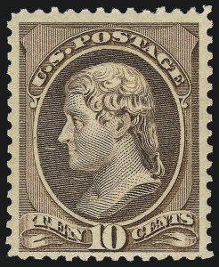 Sale 997, Lot 5623, 1881-87 American Bank Note Co. Issues (Scott 205-218)