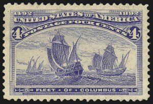 Sale Number 997, Lot Number 5676, 1893 Columbian Issue (1c thru 8c, Scott 230-236)