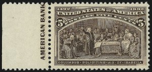 Sale 997, Lot 5679, 1893 Columbian Issue (1c thru 8c, Scott 230-236)