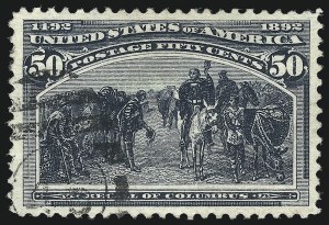 Sale 997, Lot 5697, 1893 Columbian Issue (10c thru $1.00, Scott 237-241)