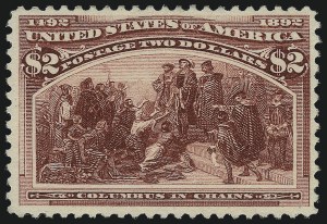 Sale 997, Lot 5709, 1893 Columbian Issue ($2.00 thru $5.00, Scott 242-245)
