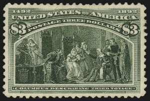 Sale 997, Lot 5711, 1893 Columbian Issue ($2.00 thru $5.00, Scott 242-245)