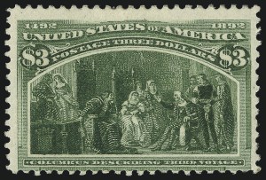 Sale 997, Lot 5712, 1893 Columbian Issue ($2.00 thru $5.00, Scott 242-245)